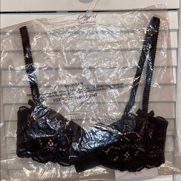 NWT L’Agent by AP Reia Lace Wire Balcony Bra - Picture 5 of 8